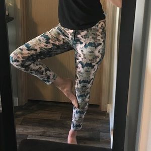 Madewell sz 27 Skinny Skinny cropped printed pants
